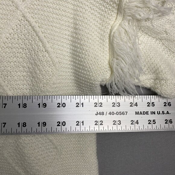 Simply Southern Ladies Top Size Medium Knit Pullover White‎ Cozy Trendy Unique - Picture 8 of 13